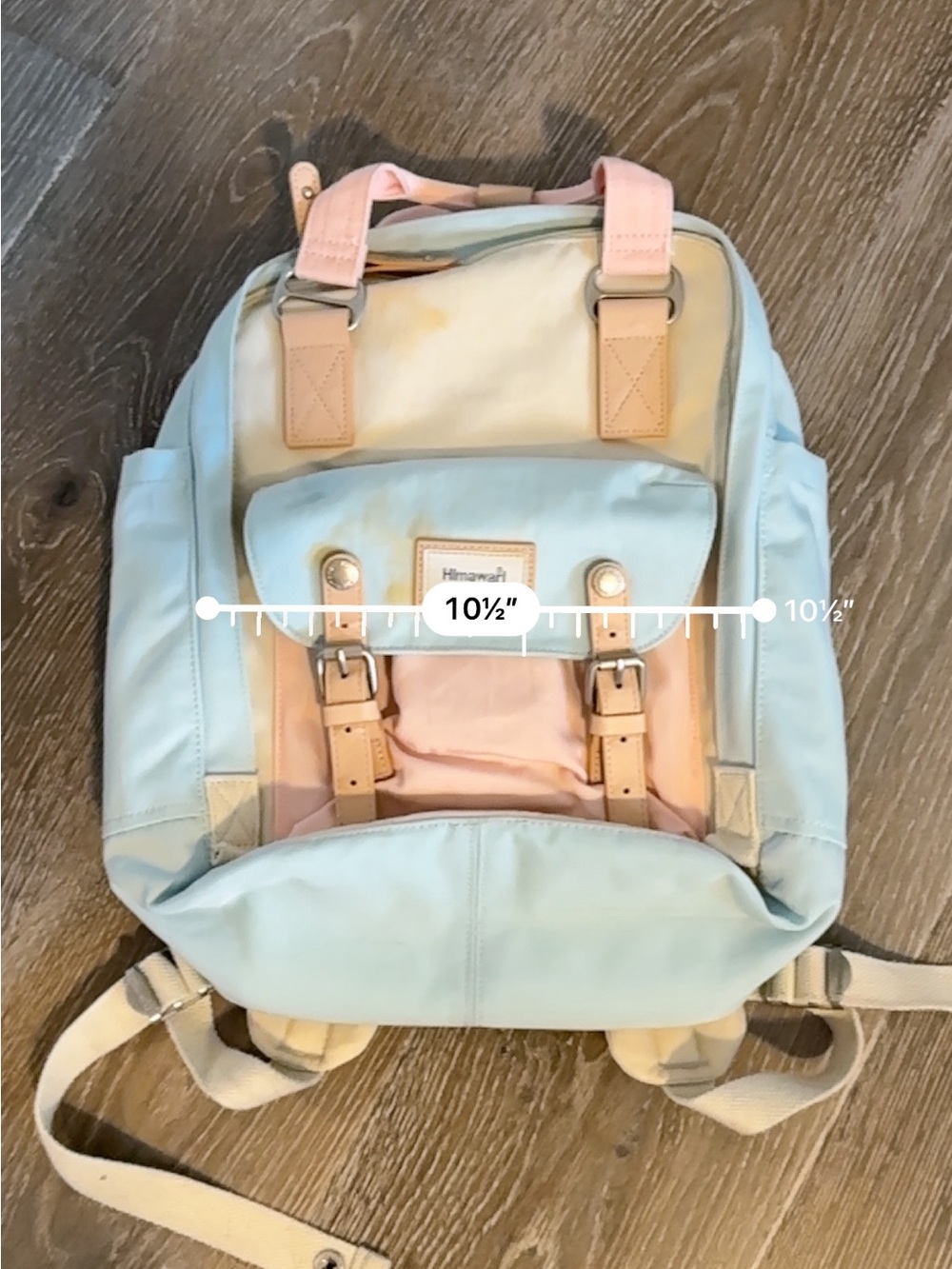 Pastel Blue & Pink Backpack - Picture 12 of 12
